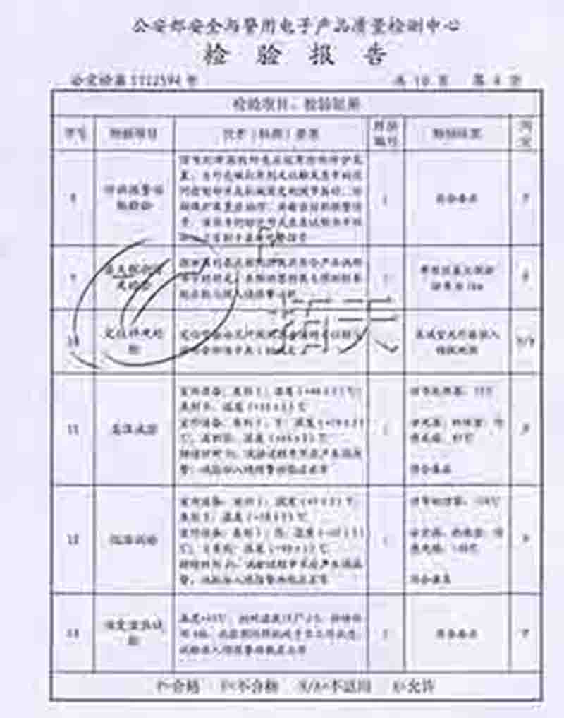 振动光纤质检报告